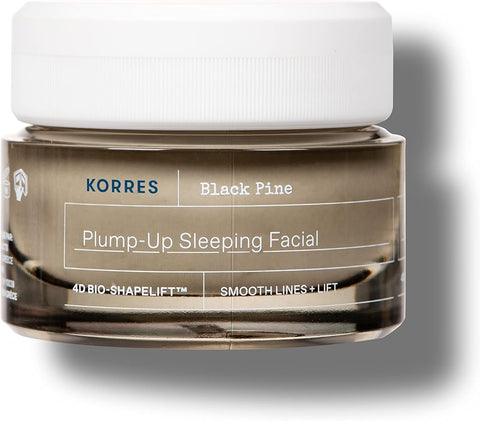 KORRES Black Pine 4D Bio-Shape Lift Plumping Night Cream, 1.35 Fl Oz