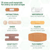 Curad Assorted Bandages Variety Pack, 300 Count, 6 Styles Including Antibacterial, Waterpr - Image 3