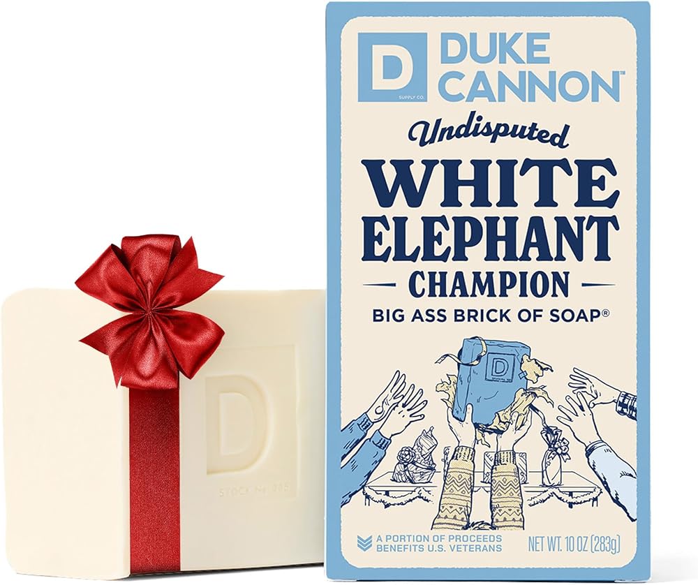 Duke Cannon White Elephant Big Brick of Soap for Men - 10 oz - Personal Care