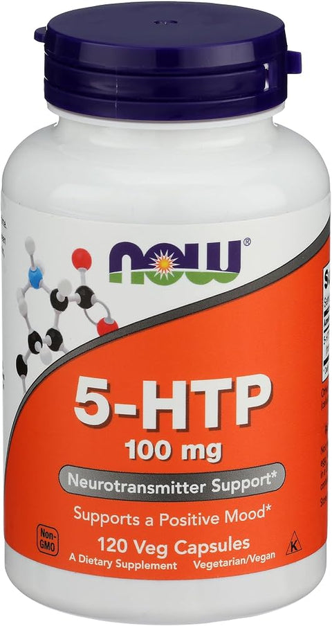 Now Foods 5-HTP 100 MG, 120 CT