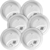 Smoke Alarm Interconnected Hardwired with 10-Year Battery SMI105-AC 6-Pack - Image 1