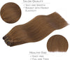 WENNALIFE Clip in Hair Extensions Real Human Hair, 18 Inch 120g 7pcs Human Hair Extensions - Image 4