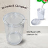 Skywin Small Plastic Laundry Jars with Lid 4.3 x 4.3 x 7.7 Inches, Laundry Detergent Jar f - Image 4