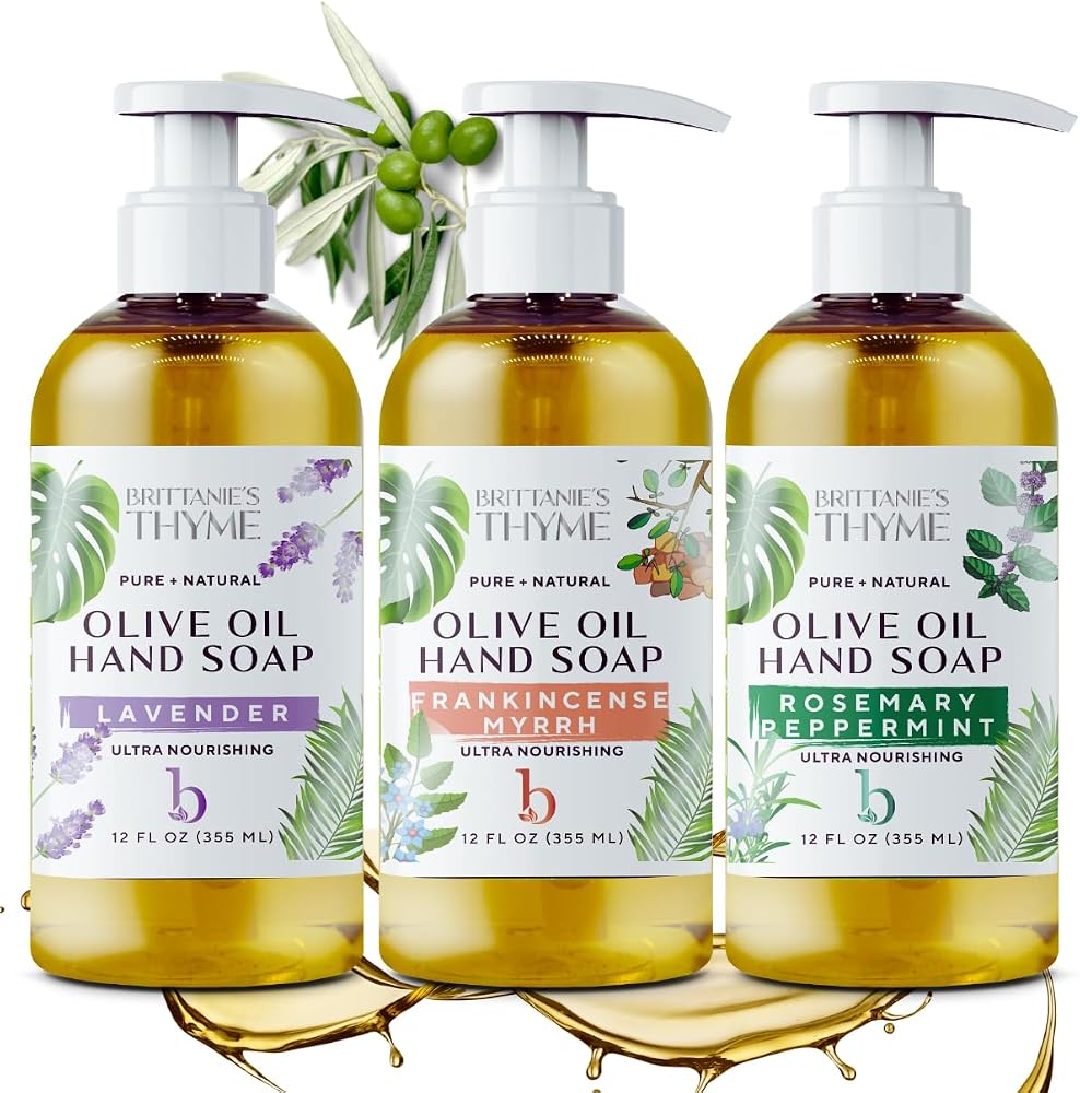 Brittanie’S Castile Soap, Rosemary/Lavender/Frankincense, 12 oz - Personal Care