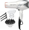 REVLON Infrared Ionic Hair Dryer with Diffuser & Concentrator, White - Image 1