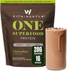 VitaHustle ONE Vegan Protein Powder, Chocolate, 15 Servings