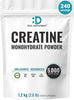 Micronized Creatine Monohydrate, 240 Servings, 5g Per Serving (1.2kg/2.6lb)