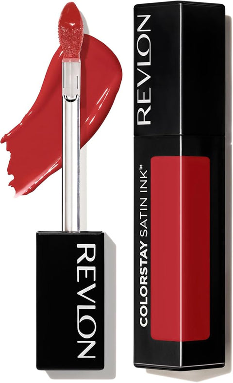 Revlon ColorStay Satin Ink Liquid Lipstick, Longwear Rich Lip Colors, Formulated with Black Currant Seed Oil, 0.17 fl oz - Lip Makeup - Beauty