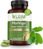 B'LEAF NATURE Moringa Leaf Vegan Capsules 1000mg Serving, 180 Count