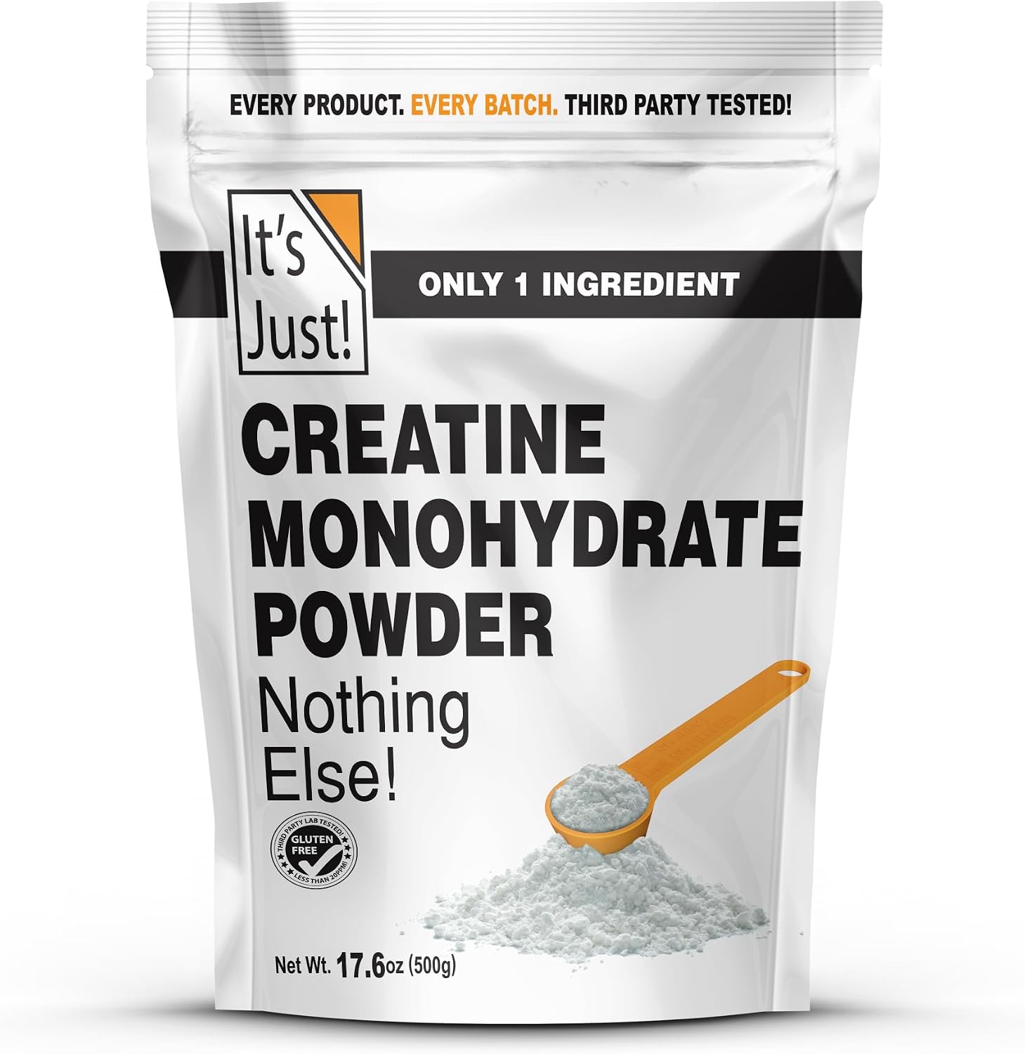 It's Just! - Creatine Monohydrate Powder, Unflavored, 500g / 100 Servings