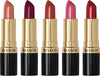 REVLON Super Lustrous Lipstick Gift Set, 5-Piece | 5-piece lipstick gift set. Creamy formula for soft, fuller-looking lips with a moisturized feel. - Lip Makeup - Beauty