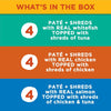 Meow Mix Paté & Shreds, Seafood & Poultry Wet Food Variety Pack, 12 Cups - Image 3