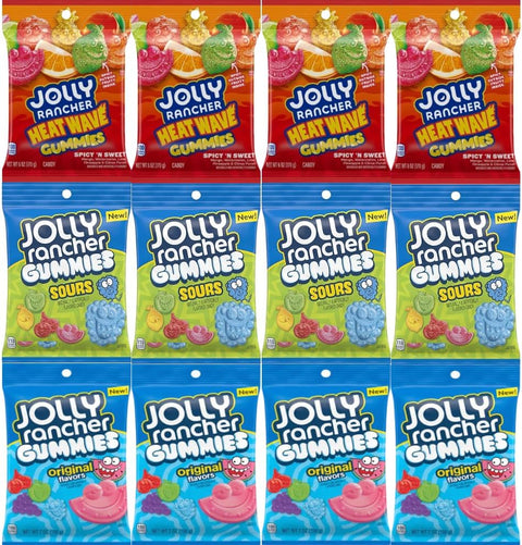 Variety Pack Jolly Rancher Gummies, Original, Sours, Spicy ’N Sweet, 12 Pack - Personal Care