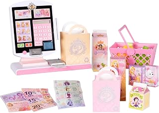 Disney Princess Grocery Self-Checkout Register Play Set for Kids (26pc)