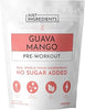 JUST INGREDIENTS Pre-Workout Guava Mango - BCAA & Caffeine - 30 Servings
