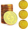TCOTBE 100 Pcs Gold Pirate Coins Doubloons for Treasure Hunt Party Favors