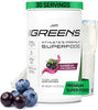 JYM Greens Powder Supplement w/ Organic Spirulina - Blueberry Acai, 15.2 Oz