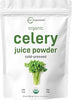 Organic Celery Juice Powder, 20 Ounce (1.25 Pound), 70 Serving, Celery Detox and Cold Pressed, Rich in Immune Vitamin C and Minerals, Vegan