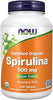 Now Supplements, Organic Spirulina 500 mg, 500 Tabs
