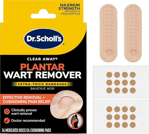 Dr. Scholl's Clear Away Wart Remover Plantar 24 ea
