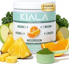 Kiala Nutrition Super Greens Powder with Spirulina & Chlorella for Digestion, Gut Health, Immunity, Adaptogens, Energy, Gluten Free, Vegan, Sugar Free, Tropical Splash, 30 Servings