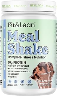 Fit & Lean Meal Replacement Shake, 20g Protein, Chocolate Fudge, 1lb