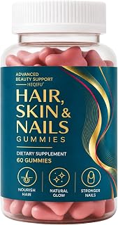 Hair Skin and Nails Gummies — Help Hair Health for Women&Men-60 Gummies