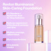 Revlon Illuminance Skin-Caring Liquid Foundation, Hyaluronic Acid, Hydrating and Nourishing Formula with Medium Coverage, 209 Buff Beige (Pack of 1)