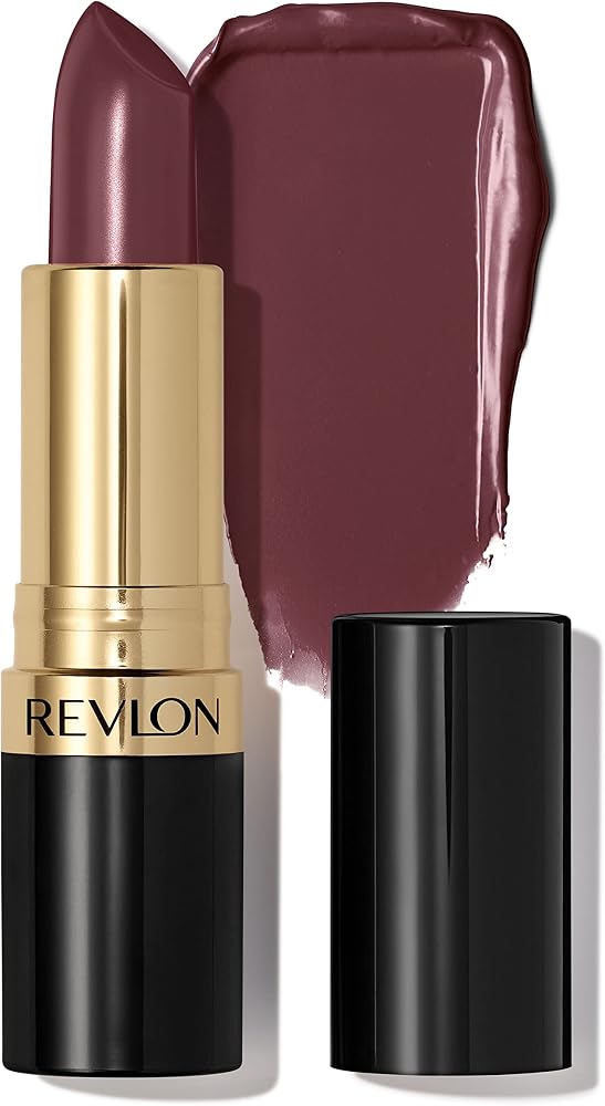 Revlon Super Lustrous Lipstick, Creamy Formula For Soft, Fuller-Looking Lips, Moisturized Feel, 045 Naughty Plum, 0.15 oz