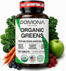 Pomona Organic Super Greens Supplements, 120 Tabs, Greens Superfood Powder