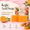 Kojic Acid Turmeric Soap Bar with Foaming Net, 100g Each - Personal Care - Image 3