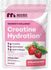 Micro Ingredients Creatine Hydration Powder for Women, Strawberry