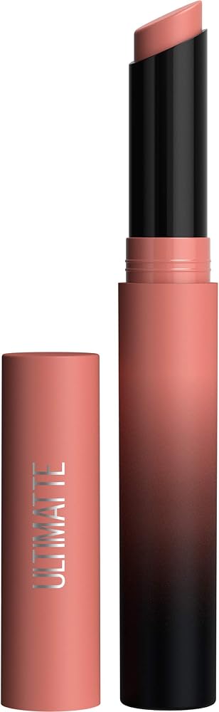 Maybelline Color Sensational Ultimatte Matte Lipstick, Non-Drying, Intense Color Pigment, More Buff, Pink Beige, 1 Count