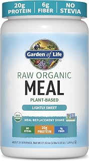 Garden of Life Raw Organic Meal Protein Powder, Lightly Sweet, 28 Servings