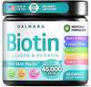 Biotin, Collagen & Keratin 60ct - Hair Skin & Nails Vitamin Women & Men