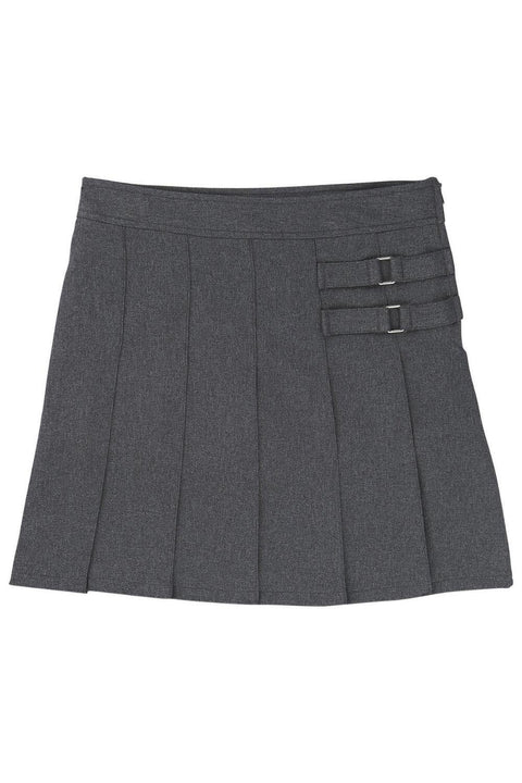 French Toast Big Girl's Two Tab Scooter Skirt, Heather Gray, 20W - Personal Care