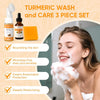 Turmeric Face Wash Set, Turmeric Facial Cleanser & Turmeric Soap Bar & Oil - Personal Care - Image 2