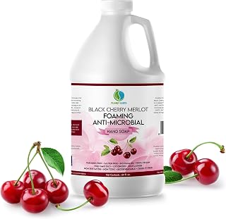 Antimicrobial Hand Soap - Antibacterial Hand Soap Moisturizing - Liquid Hand Soap Refill Antibacterial - Moisturizing Hand Soap Antibacterial - Gentle Foaming Hand Soap - Black Cherry Merlot, 64 oz