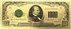 1000 Dollar American Bill 24k Gold Plated Fake Banknote Currency for Decoration