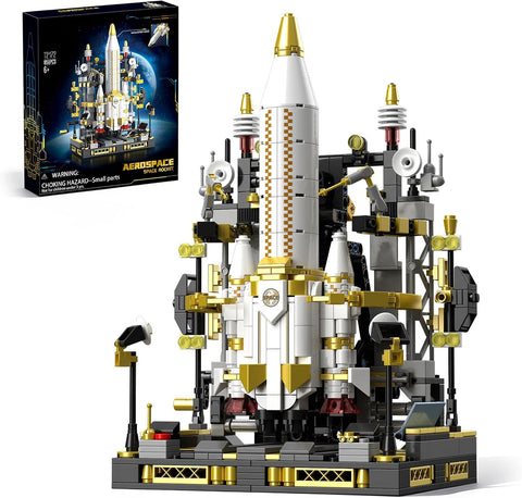 Space Rocket Building Set, Rocket Launch Model Kit for Boys 8-12