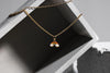 Charming Charlie 2-Layered Gold-Plated Necklace - Chain Link and Curb Chain with Rainbow P - Image 2