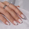 Press On Nails Medium - BTArtbox Perfect Fit Press On Nails Almond Made by Soft Gel, Purpl - Image 4