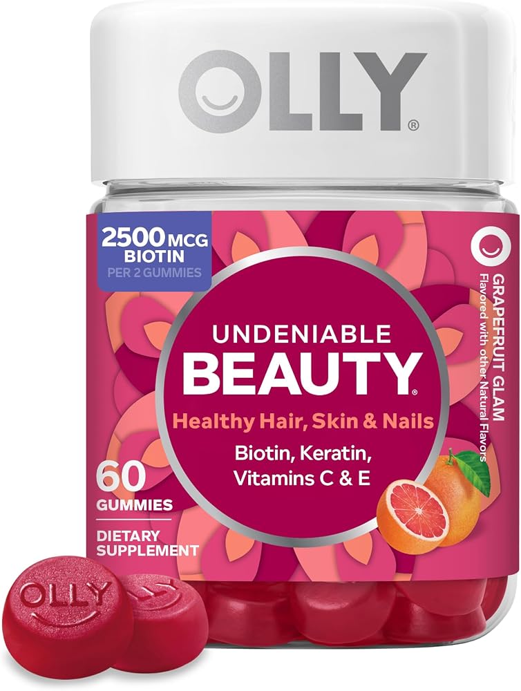 Olly Hair Skin and Nails Gummies, Undeniable Beauty, Biotin - 60 Count - Personal Care