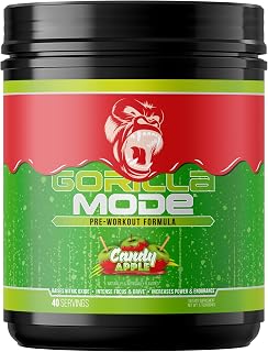 Gorilla Mode Pre Workout - Massive Pumps | 800g (Candy Apple)