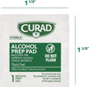 CURAD Alcohol Prep Pads, 400 Count, Medium 70% Isopropyl Alcohol Wipes, Individually Wrapp - Image 5