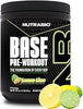 NutraBio Base Pre-Workout Powder 200mg Caffeine, Sustained Energy, Focus, Endurance, Pump, Sugar Free, Clean Preworkout for Men and Women - Beta Alanine, L-Tyrosine, 30 Servings - Lemon Lime