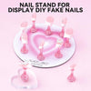 ESUOHYM Nail Stand for Press On Fake Nails Painting Display Practice - Image 5