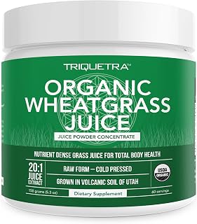 Organic Wheatgrass Juice Powder, Organic, Grown in Volcanic Soil of Utah