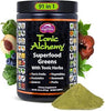 Dragon Herbs Tonic Alchemy Superfood Greens Powder with 91 Ingredients: Tonic Herbs, Ashwagandha, Mushrooms, Probiotics, Super Greens, Seaweeds, Fruits, Vegetables, Spirulina - 30 Servings