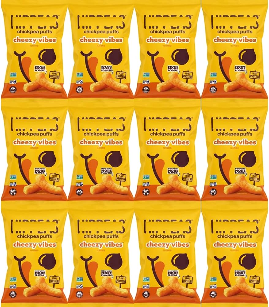 Chickpea Puffs Cheezy Vibes, 1.5 oz Bags, 12 Pack